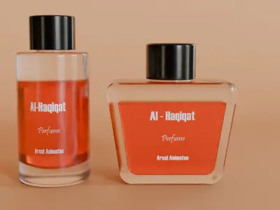 Realistic Perfume Bottle 3D Model  3D model