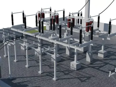 Substation  3D model