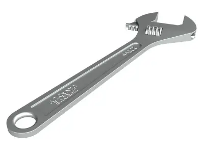 Adjustable Wrench 3D model shop