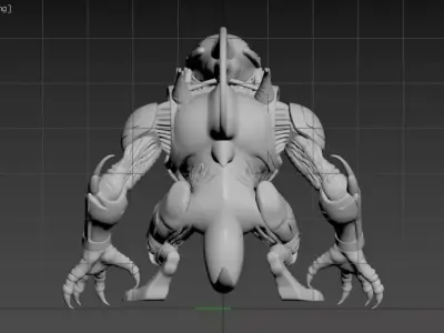 Cartoon robot 2 3D model