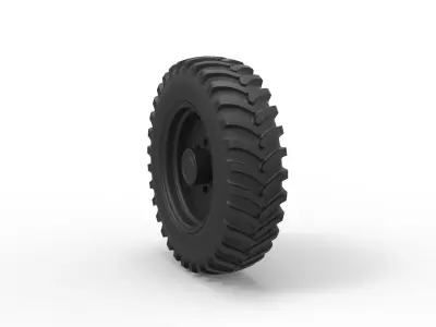 Tractor wheel 3D print model