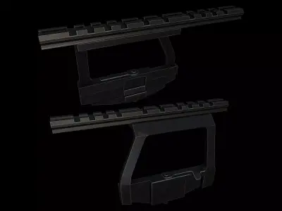 Scope Mount - Attachment- AK Rifles Low-poly 3D model