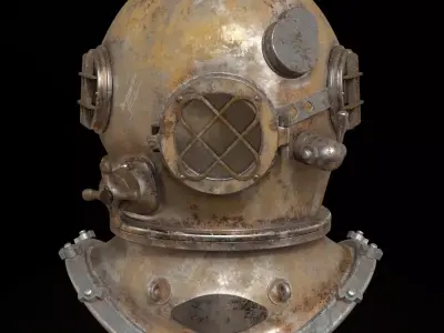 diving helmet 3D model