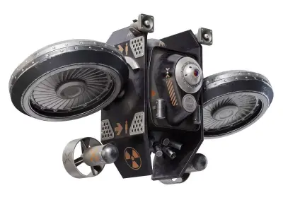 Research drone 3D model