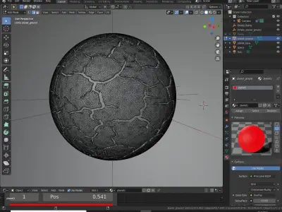 Lava Planet 3D model