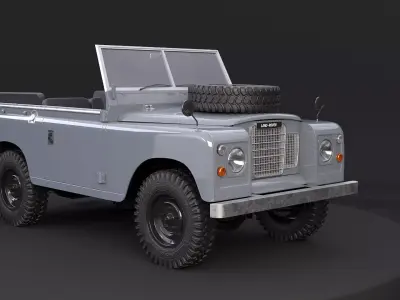 Land Rover Series III Short Wheel Base Convertible 3D model