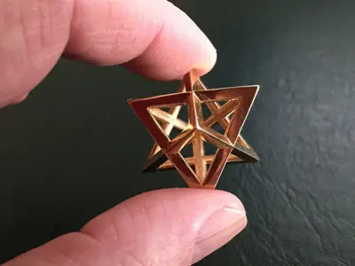 Merkaba vessel of light Pendant 3D print model