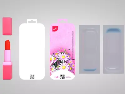 Card 04 Batton Red 3D model