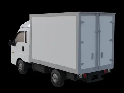 Kia Bongo 3 truck Low poly  3D model