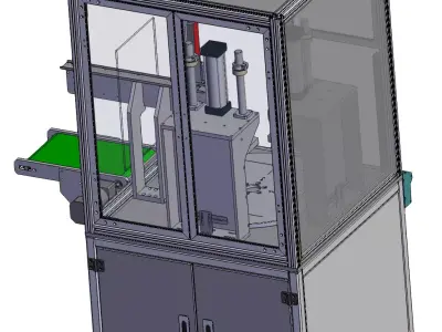 Four-station Turntable Fusion Welding Machine  3D model