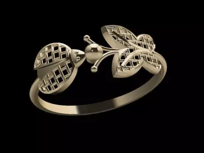 HALF RING RHINO DESIGN 3D print model