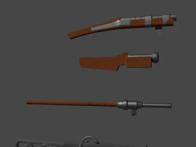 Early Firearms Asset Pack 3D model