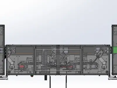 Mobile phone filming assembly line 3D model