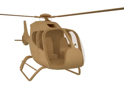 Police Helicopter model 3D model