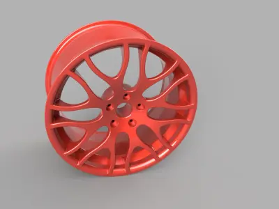 wheel car sport car 3D model