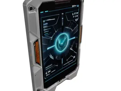 Sleek SciFi Data Pad 3D model