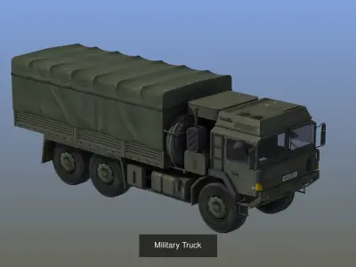 NATO Wheeled Military Veihilce 3D Model Pack