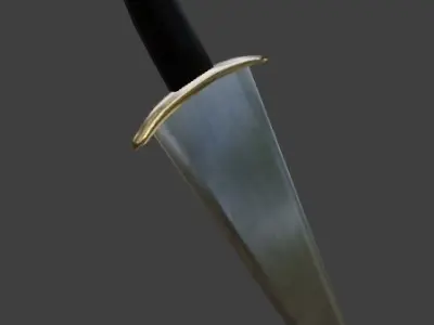Cinquedea Sword 3D model