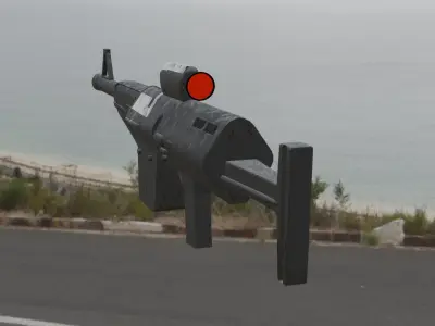 DH-17 blaster rifle 3D model