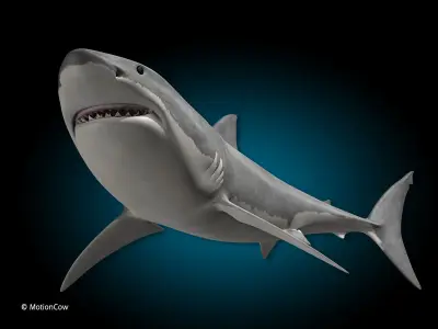 Great White Shark 3D model 11