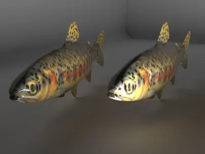 Fish Series 02 Low-poly 3D model