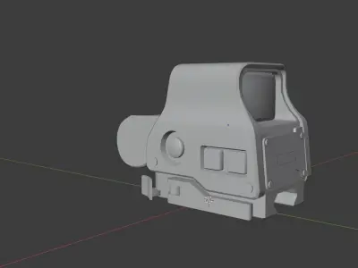 EOTech EXPS3 Type Gun Holographic Sight 3D model