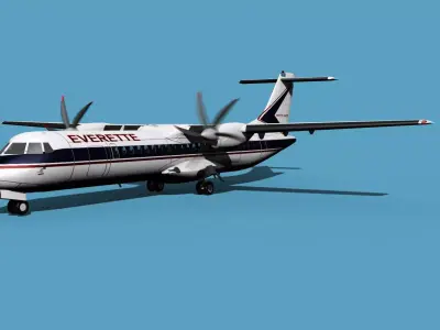 ATR  ATR-72-600 Everette Charter 3D model