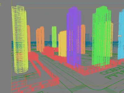Architecture city 3D model get
