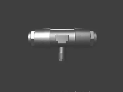 Metal Pipe Connector Free 3D model