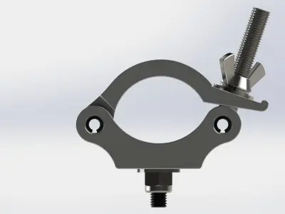 Clamp for pipe 48-51mm 200 kg 3D model