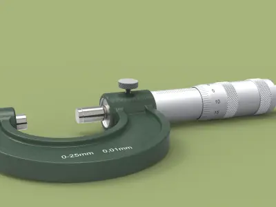 External micrometer 3D model