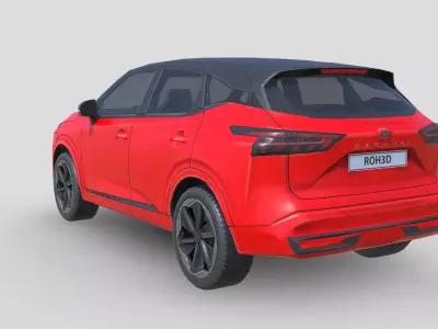 Low Poly Car - Nissan Qashqai 2025 Low-poly 3D model
