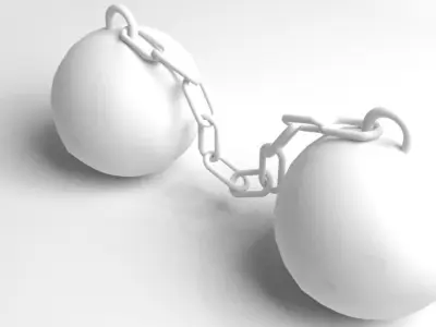 Cannonball - Chain-shot 3D model