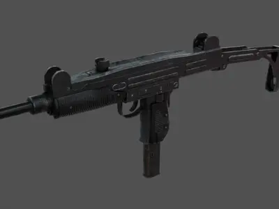 IMI Uzi Low-poly 3D model