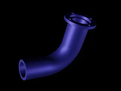 Pipe Flange CAD Model 3D print model