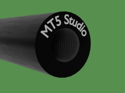 Sound Dampener Low-poly 3D model