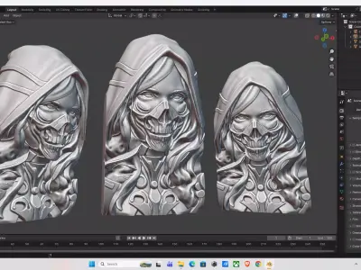 Sci-Fi Character Sculpture 3D print model