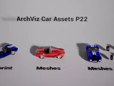 ArchViz Car Assets P22 - Unreal Engine 5 3D model