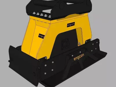 Compacteur Engcon - Engcon compactor  3D model