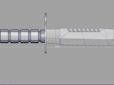 Bayonet Combat knife - pbr Low-poly 3D model