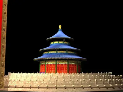 Chinese Beijing temple of heaven  3D model