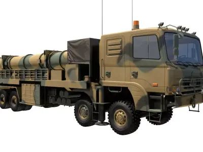 Hyeonmu3 launch vehicle 3D model