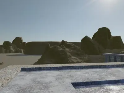 Deserted Ancient Complex 3D model