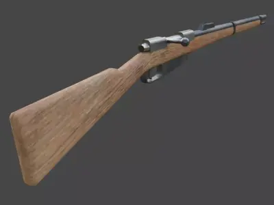 Gewehr 88 bolt action rifle Free low-poly 3D model