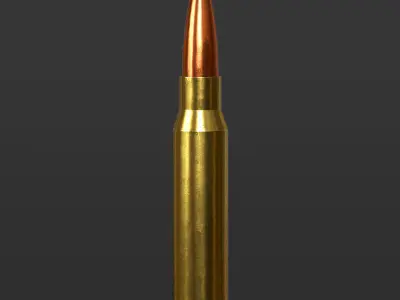Bullet ammo Low-poly 3D model