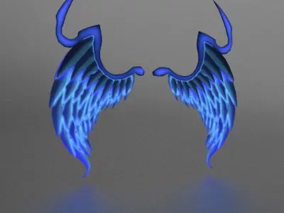 WinterWings angel wings - angel wings Free low-poly 3D model