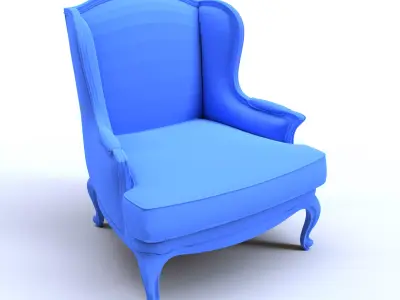 Armchair 1 3D print model