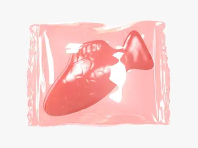 Wrapped Red Fish 3D 3D model