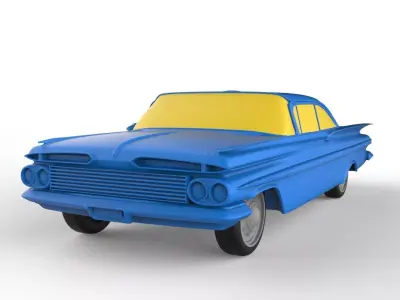 Chevrolet Impala 1962 Classic Car 3D print model