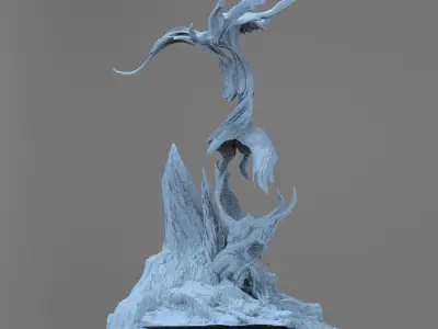 Dark Ages Claw Sculpted tree 2  3D model